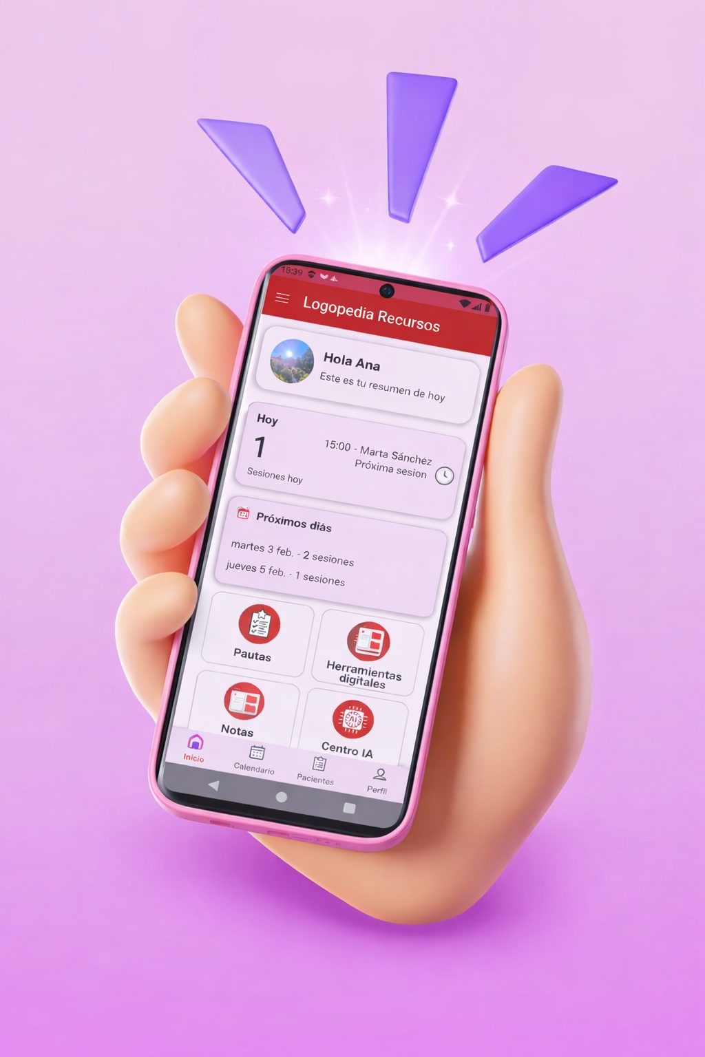 Vista de LogopediaApp